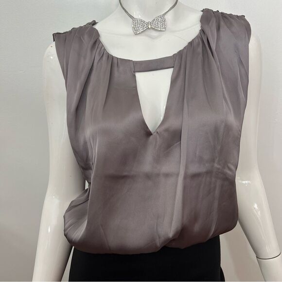 NWOT One Clothing Gray Blouson Black Skirt Mini Dress‎ - XS - Picture 9 of 13